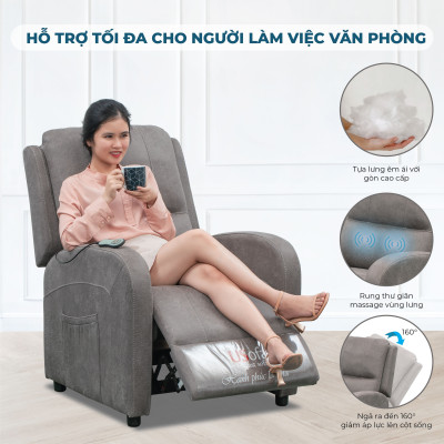 Ghế chăm sóc sức khỏe | Ghế sofa Bọc Da Massage Thư Giãn dòng Ghế Yêu Thương Collection GYT của USofa