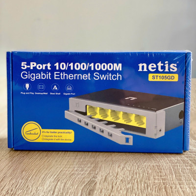 Bộ Chia Mạng NETIS Nhanh 5 - 8 Cổng 10/100/1000M RJ45 port ST105GD - ST108GD bảo hành 24 tháng - Hàng chính hãng