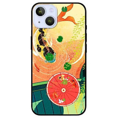 Ốp lưng dành cho Iphone 13 Mini - Iphone 13 - Iphone 13 Pro -  Iphone 13 Pro Max - Cá Chép Và Ô Đỏ
