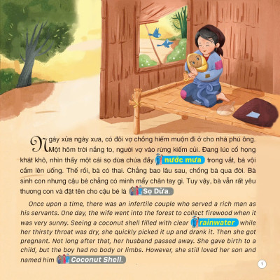 Truyện Cổ Tích Việt Nam (Song Ngữ Việt-Anh) - Sọ Dừa