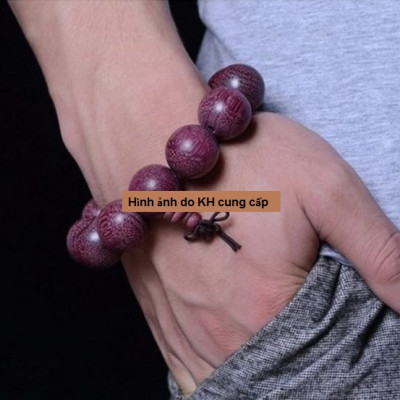 Combo Vòng đeo tay phong thủy, Gỗ Violet Tím Brazil, Mang lại may mắn, tài lộc, Kèm hộp đựng lót Nhung Gấm.