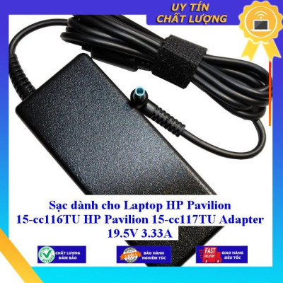 Sạc dùng cho Laptop HP Pavilion 15-cc116TU HP Pavilion 15-cc117TU Adapter 19.5V 3.33A - Hàng Nhập Khẩu New Seal
