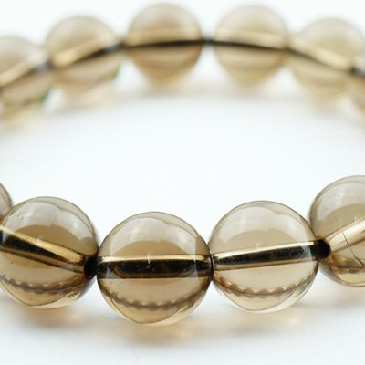 Vòng Tay Đá Thạch Anh Khói Smoky Quartz Tự Nhiên 12mm 17 hạt