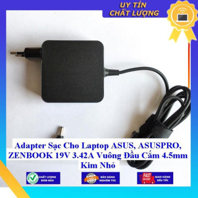 Adapter Sạc Cho Laptop ASUS ASUSPRO ZENBOOK 19V 3.42A Vuông Đầu Cắm 4.5mm Kim Nhỏ - Hàng Nhập Khẩu New Seal