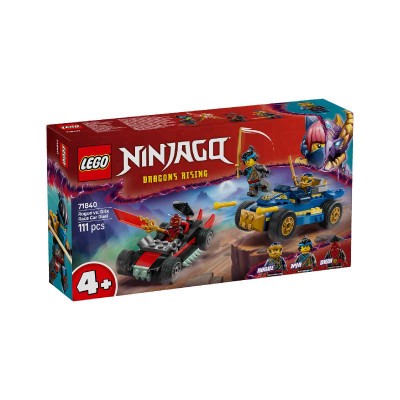 LEGO NINJAGO 71840 Đồ Chơi Lắp Ráp Rogue Vs. Drix: Trận Chiến Siêu Xe (111 chi tiết)