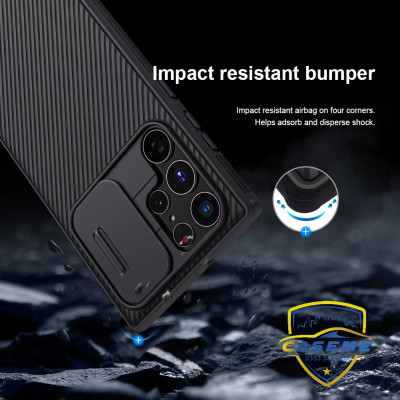 Ốp lưng dành cho Samsung S24 Ultra, Samsung S24 Plus, Samsung S24 hiệu Nillkin Camshiend Pro Case bảo vệ camera, chống vân tay, chống trơn, chống sốc cao cấp - Hàng chính hãng.