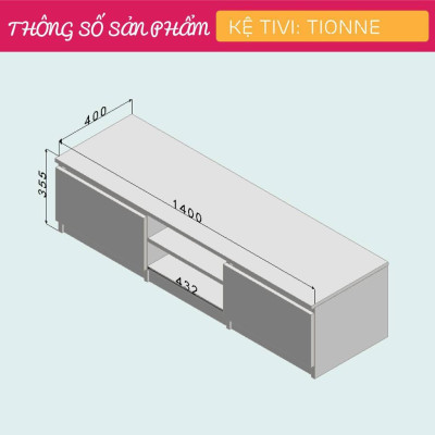 Kệ tivi gỗ hiện đại SMLIFE Tionne