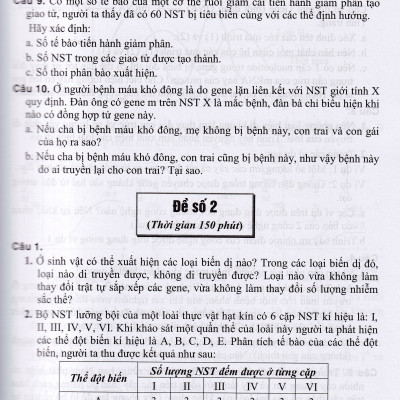 Bộ đề ôn thi vào lớp 10 THPT môn Sinh học (Dùng chung cho các bộ SGK)
