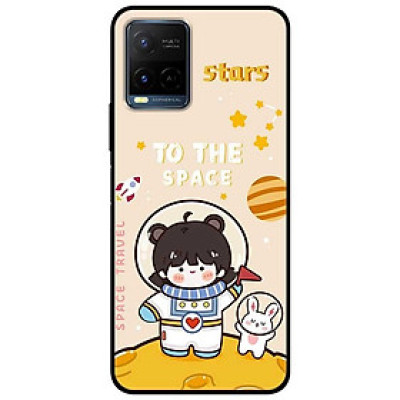 Ốp lưng dành cho Vivo Y21 - Vivo Y21s mẫu Cô Gái Vũ Trụ