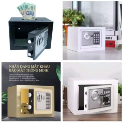 1 CÁI KÉT SẮT MINI BẢO MẬT CAO AN TOÀN CÓ KHE BỎ TIỀN HÀNG CHUẨN