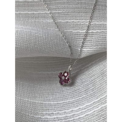 Set Dây Chuyền Đính Đá Garnet thiên nhiên (M0255) - MOON Jewelry