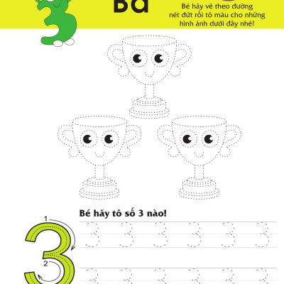 Sách - Rèn Luyện Kỹ Năng Cầm Bút Cho Trẻ - Tô Nét Số Đếm