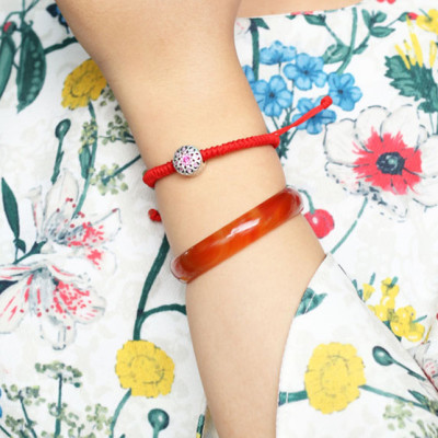 Vòng Kết Dây Đỏ Charm Ngọc Quý Gemstones GA6