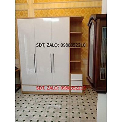 Tủ gỗ MDF kèm kệ trang trí
