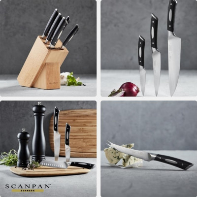 Dao cắt thái, gọt hoa quả, dao bếp đa năng Scanpan Classic 11.5cm 92151200, thép không gỉ cao cấp