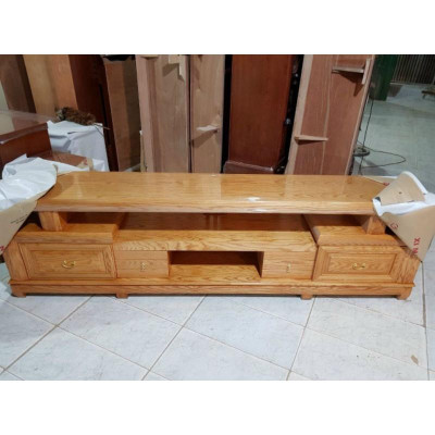 kệ nhật sồi sơn màu óc chó và hương vàng dài từ 1m2 đến 2m2