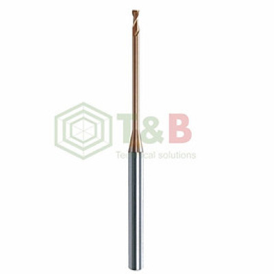 Dao Phay Phẳng 2 Me Cổ Dài D0.5 x 2 x 45L Union Tool Model HLRS4060-03-200,Dao phay ngón gia công sau nhiệt