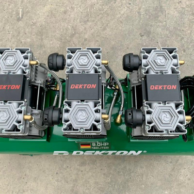 MÁY NÉN KHÍ KHÔNG DẦU 6750W 160L DEKTON DK-AC89-160 - HÀNG CHÍNH HÃNG