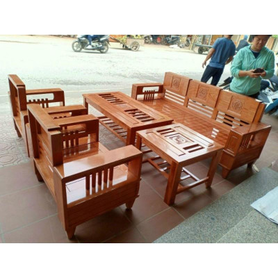 Bộ Ghế Uống Nước Tiếp Khách Làm Bằng Gỗ Tự Nhiên