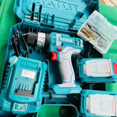 MÁY KHOAN BÚA DÙNG PIN 20V (2 pin 2.0Ah + sạc) TOTAL TIDLI201452 - HÀNG CHÍNH HÃNG