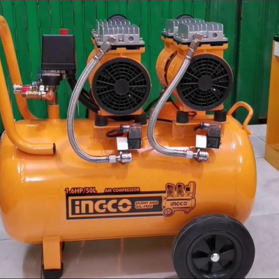 MÁY NÉN KHÍ KHÔNG DẦU 50L (2×0.8HP) INGCO ACS215506T- HÀNG CHÍNH HÃNG