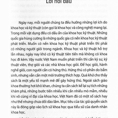 Danh Nhân Khoa Học Và Lược Sử Khoa Học Thế Giới - Quyển 1: Từ Thời Cổ Đại Đến Cuối Thế Kỷ Thứ 18