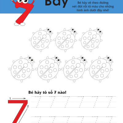 Sách - Rèn Luyện Kỹ Năng Cầm Bút Cho Trẻ - Tô Nét Số Đếm