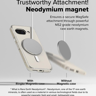 Ốp lưng dành cho Google Pixel 9a RINGKE Fusion Magnetic - Hàng Chính Hãng