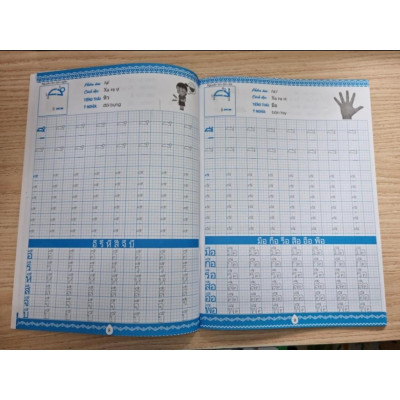 Sách - Tập Viết Tiếng Thái - Nguyên Âm Và Số - Nam Thuận - Hồng Ân