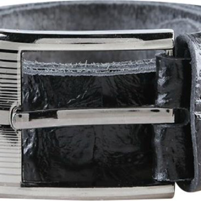 Thắt Lưng Nam Vân Cá Sấu 1 Lớp Huy Hoàng HT4123 (120 x 4 cm) - Đen