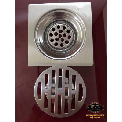 Hố ga Inox SUS 304, 15X15cm Eurolife EL-HG13