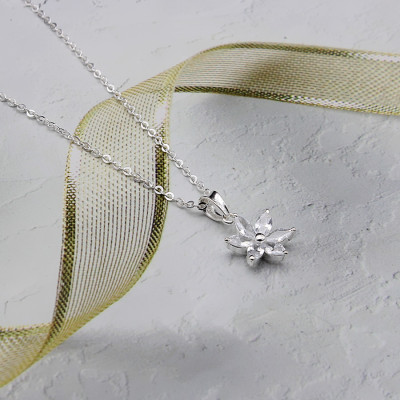  Dây Và Mặt Dây Chuyền Nữ Bạc Hiểu Minh DMD441 - Hoa Xinh 6 Cánh - Bảo Hành Vĩnh Viễn ( Hàng Chính Hãng )