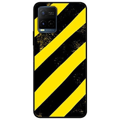 Ốp lưng dành cho Vivo Y21 - Vivo Y21s mẫu Sọc Vàng Đen