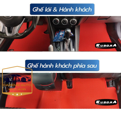 [MAZDA CX-8] Thảm Trải Sàn, Lót Sàn Ô Tô Cao Su Eudora CloudFoam Thiết Kế Theo Xe Dành Cho Xe MAZDA CX-8, Chống Nước, Không Mùi, Ngăn Bụi Bẩn, Dễ Vệ Sinh - Hàng Chính Hãng