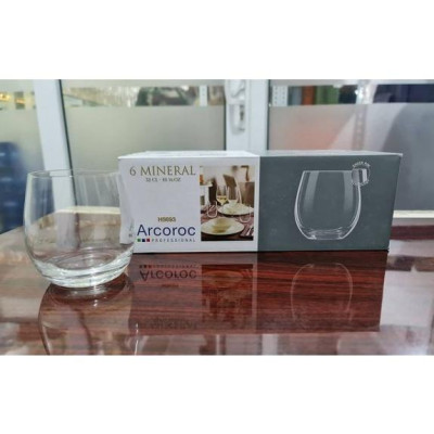 Bộ cốc (ly) thấp Luminarc Mineral 6 chiếc H5693 - 32cl, dùng máy rửa bát