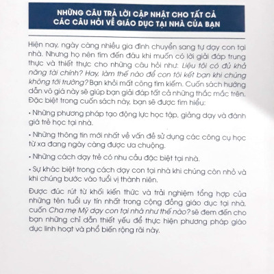 Cha Mẹ Mỹ Dạy Con Tại Nhà Như Thế Nào