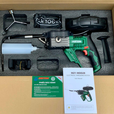 MÁY ĐI DÂY ĐIỆN ÂM TƯỜNG DÙNG PIN DEKTON M21-MDD28 - HÀNG CHÍNH HÃNG