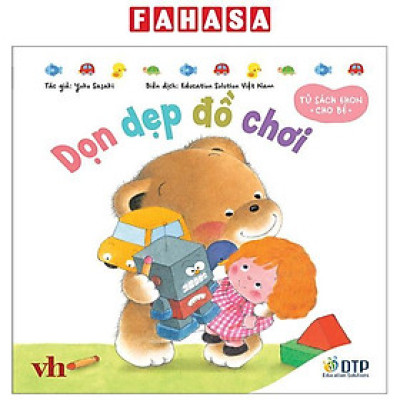 Tủ Sách Ehon Cho Bé - Dọn Dẹp Đồ Chơi - Bìa Cứng