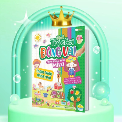 Sách - Trò Chơi Đóng Vai Công Chúa Nhỏ Mika - Combo 6 Cuốn - Bóc Dán 480+ Sticker Đa Dạng Cho Bé Gái - Megabook
