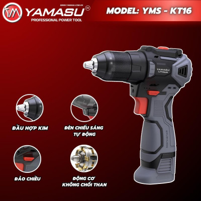 MÁY KHOAN VÍT PIN 16.8V 2000MAH YMS-KT16 YAMASU - HÀNG CHÍNH HÃNG