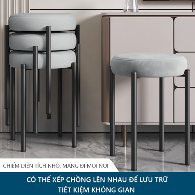 Ghế đẩu đa năng phong cách hiện đại khung thép chống ghỉ sơn tĩnh điện thương hiệu IGA - GM78