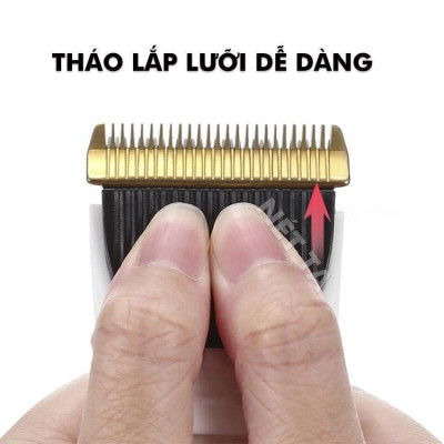 Tông Đơ Cắt Tóc JiChen 0817 - Tông Đơ Hớt Tóc An Toàn Cho Bé (Sạc Pin Không Dây + Lược)