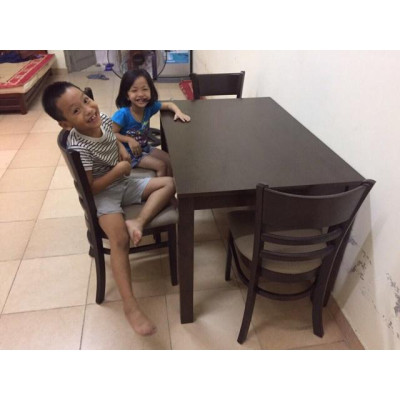 Bộ bàn ăn 4 ghế cabin giá rẻ