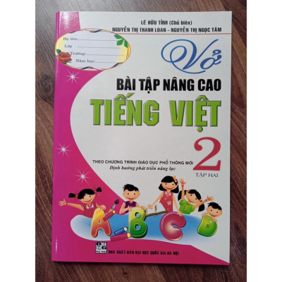 ` Sách - Combo Vở bài tập nâng cao Tiếng Việt 2 (Tập 1 +Tập 2) - Định hướng phát triển năng lực