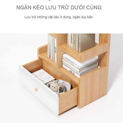 Giá Sách Hình Cây Có Hộc Đựng Đồ Phong Cách Nordic Thương Hiệu IGA - GP171