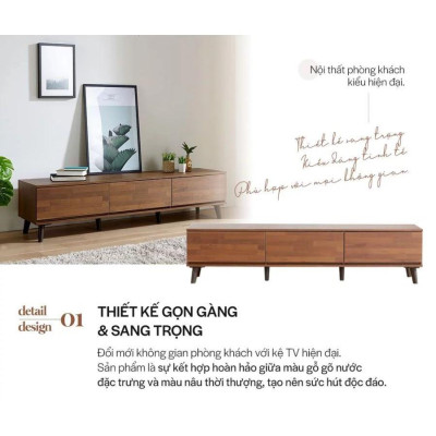 TS004 - KỆ TIVI GỖ MDF CAO CẤP 1500 - Dongsuh Furniture - Nội Thất Cao Cấp Hiện Đại Giá Rẻ