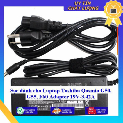 Sạc dùng cho Laptop Toshiba Qosmio G50 G55 F60 Adapter 19V-3.42A - Hàng Nhập Khẩu New Seal