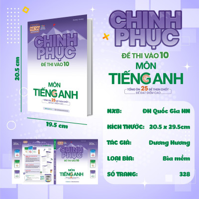 Sách - Chinh Phục Đề Thi Vào 10 Môn Tiếng Anh - Megabook