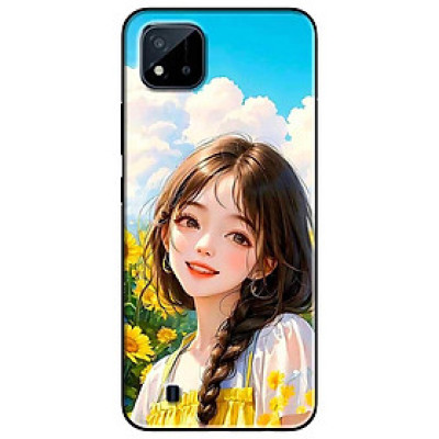 Ốp lưng cho Oppo Realme 10 - C11 2021 - C65 4G - C67 - C20 - Poco X6 5G - Thiếu Nữ Hướng Dương - Hàng Chính Hãng