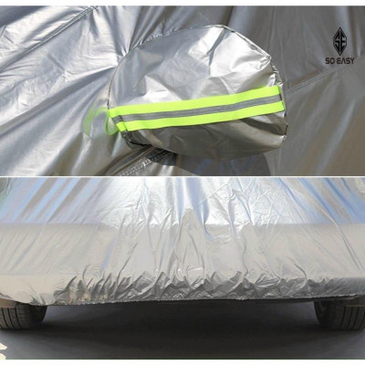 Bạt che nắng mưa bảo vệ xe ô tô Chevrolet Aveo, bạt vải dù Oxford cao cấp bạc che ô tô 5 chỗ xe hơi 3 lớp thông minh